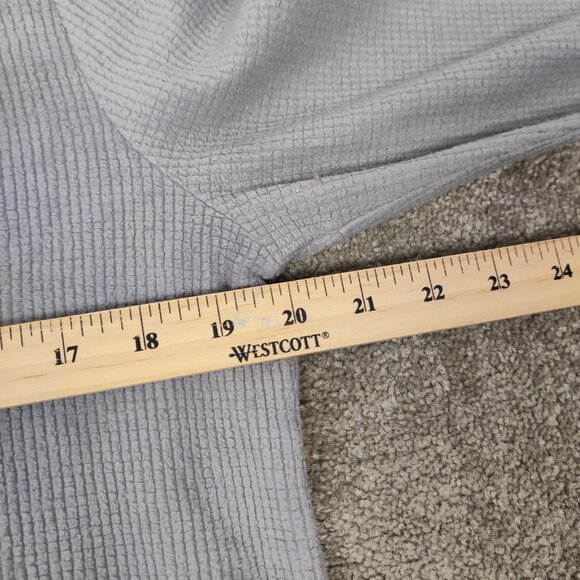 Ardene Women's Pajama Top Size L Waffle Knit Gray Black Bear Weekend Getaway - Picture 6 of 8